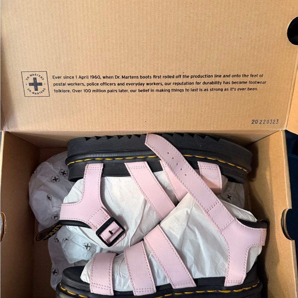 Dr. Martens Pink Blaire Sandals - Picture 5 of 6